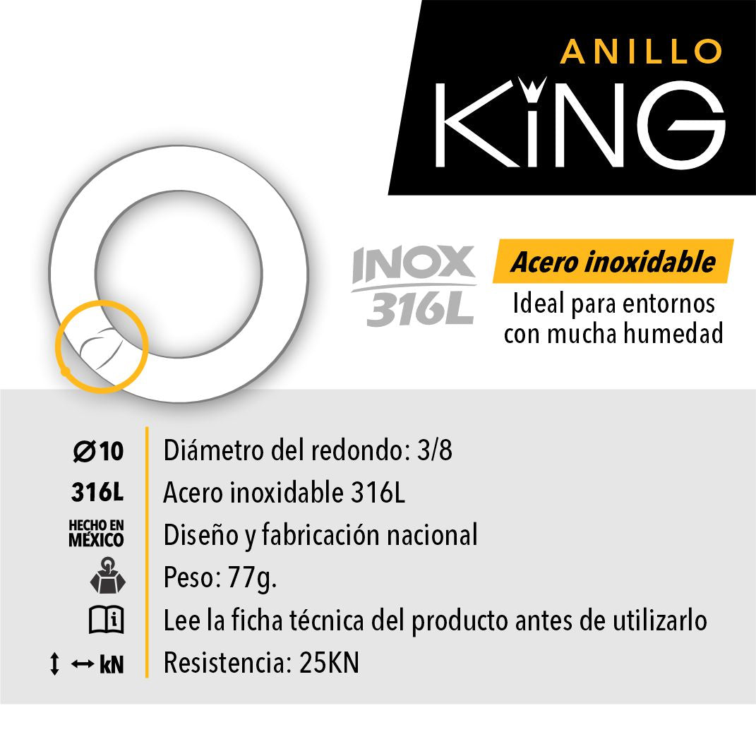 ANILLO KING / Set 12 pzas