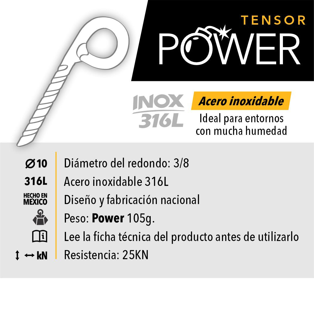 TENSOR POWER 3" / Set 16 pzas