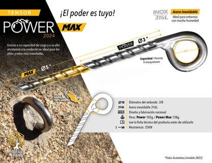 TENSOR POWER MAX 5" / Set 16 pzas